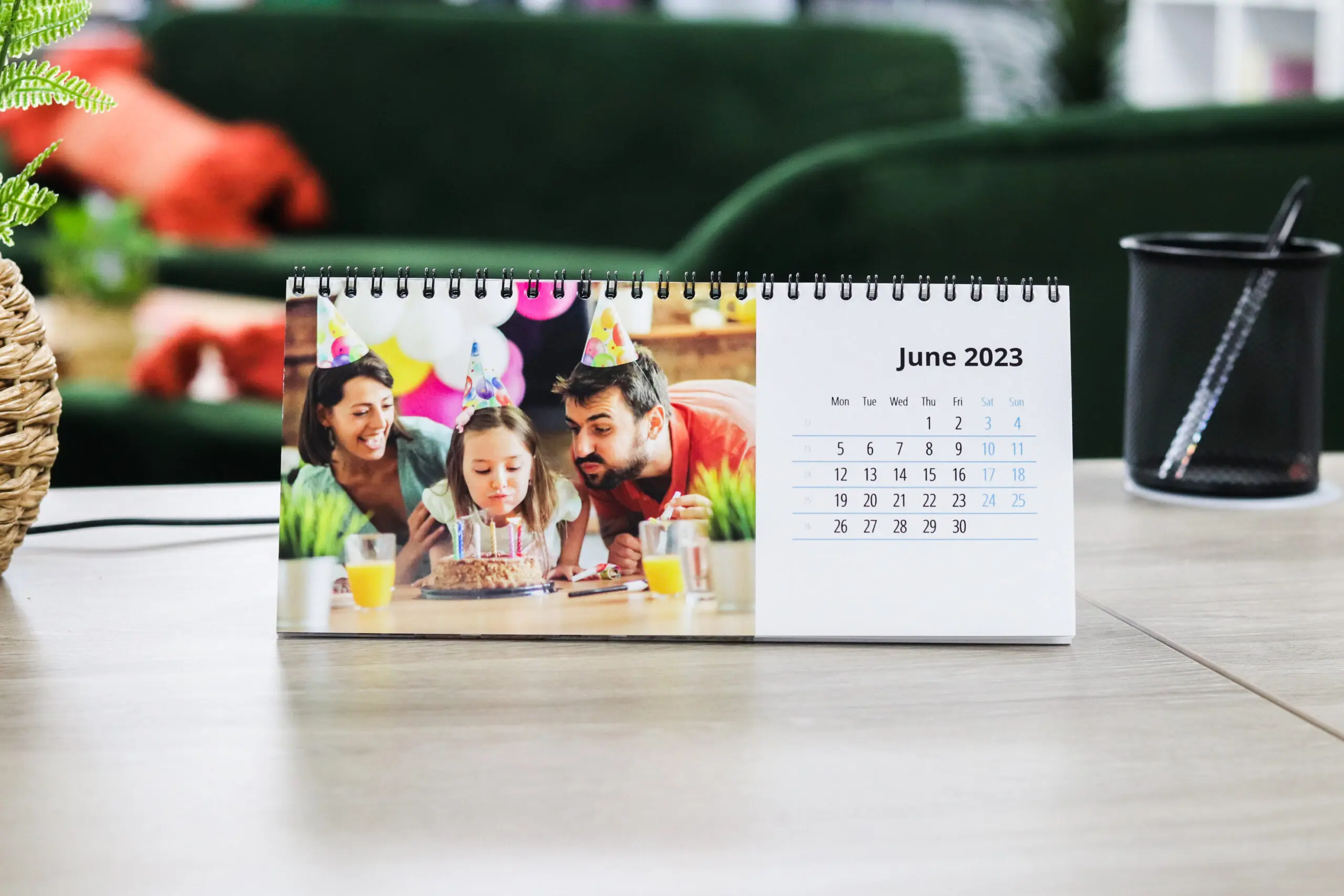 Personalised Horizontal Desk Calendar - Image 3