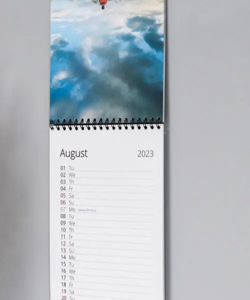 Alternative view of Personalised Slim Wall Calendar
