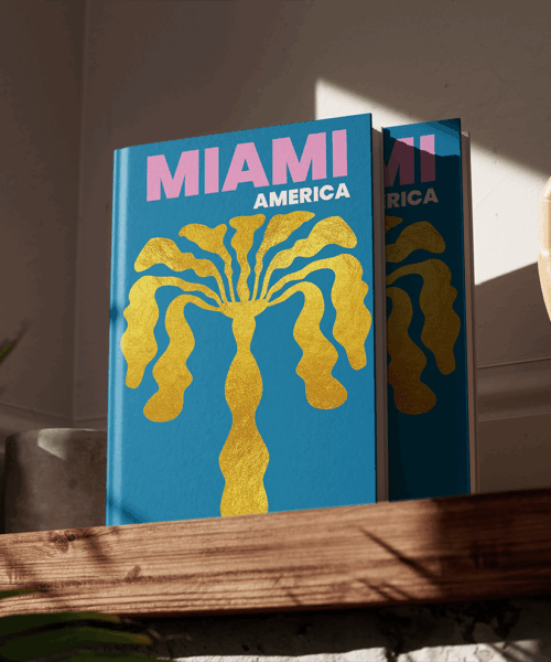 Miami USA Foil Hardcover Coffee Table PhotoBook