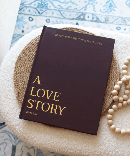 A Love Story Foil Hardcover Coffee Table PhotoBook