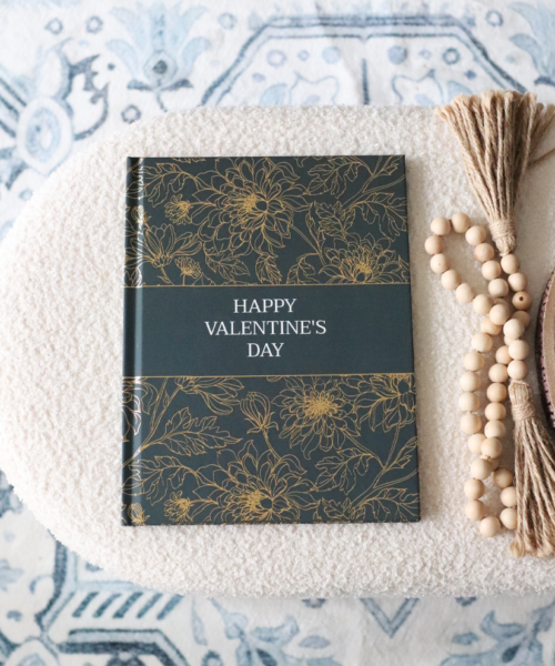 Alternative view of Floral Valentine's Foil Hardcover Coffee Table Photobook