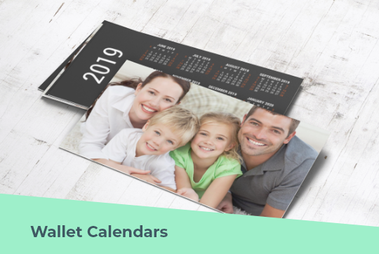 Photobubble Wallet Calendar