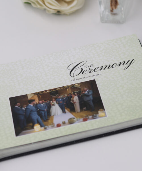 Wedding Photobook with Background and Text