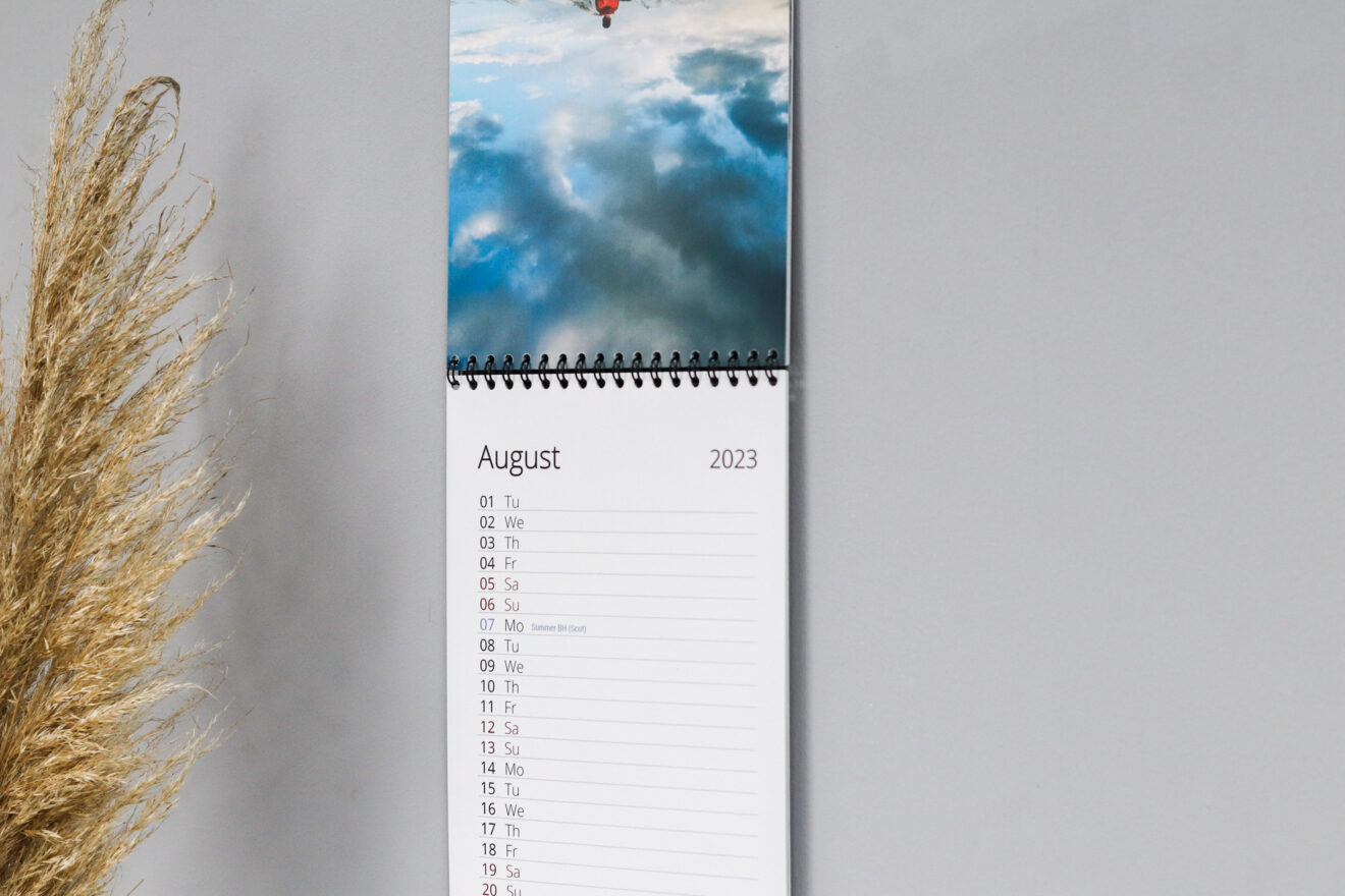 Personalised Slim Wall Calendar Photobubble