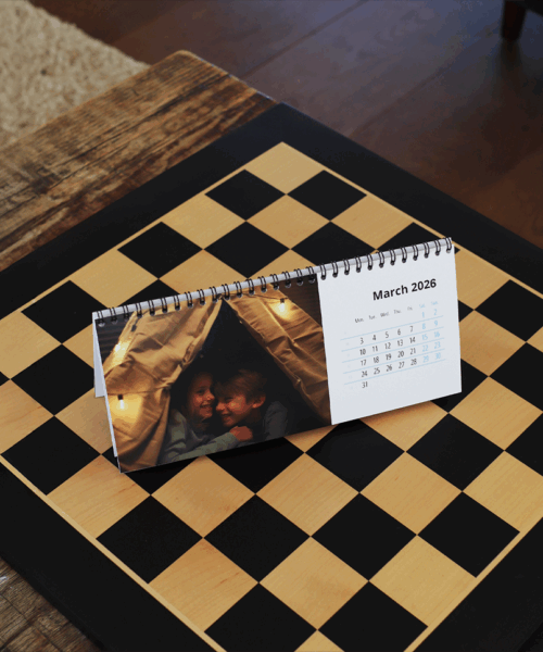 Personalised Horizontal Desk Calendar