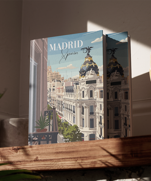 Madrid Spain Summer Retiro Coffee Table Book