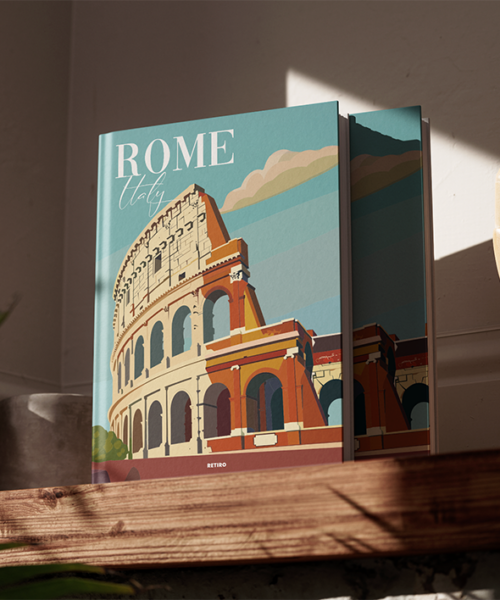 Rome Italy Pages Retiro Coffee Table Book