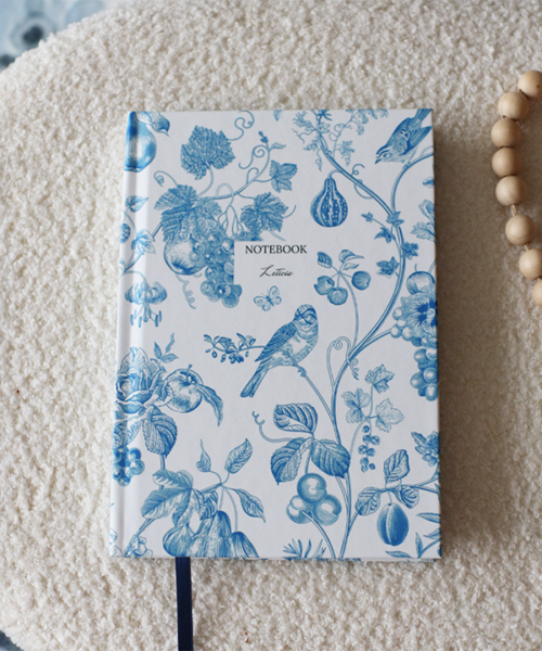 Alternative view of Blue Meadow Personalised Hardback Notebook - Ruled, Plain or Planner