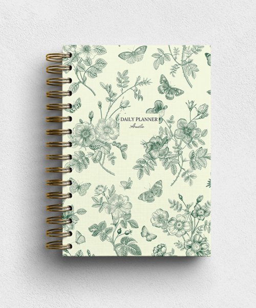 Green Meadow Personalised Hardback Notebook - Ruled, Plain or Planner