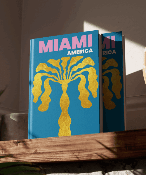 Miami USA Foil Hardcover Coffee Table PhotoBook