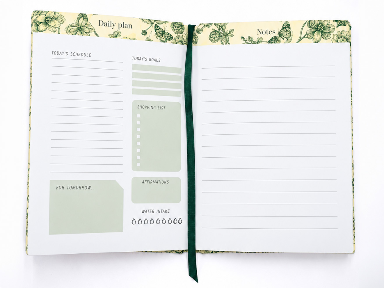 Green Meadow Personalised Hardback Notebook - Ruled, Plain or Planner - Image 6