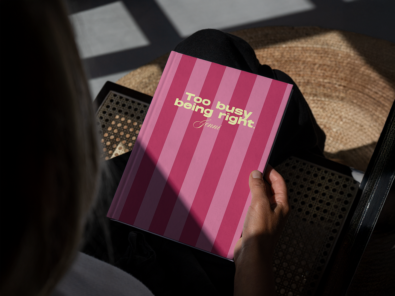Too Busy Being Right Personalised Hardback Notebook - A5 or A6 - Ruled, Plain or Planner - Image 2