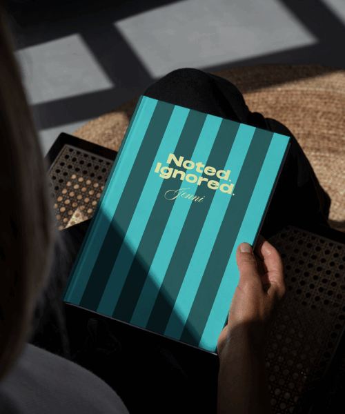 Alternative view of Noted. Ignored. Personalised Hardback Notebook - A5 or A6 - Ruled, Plain or Planner