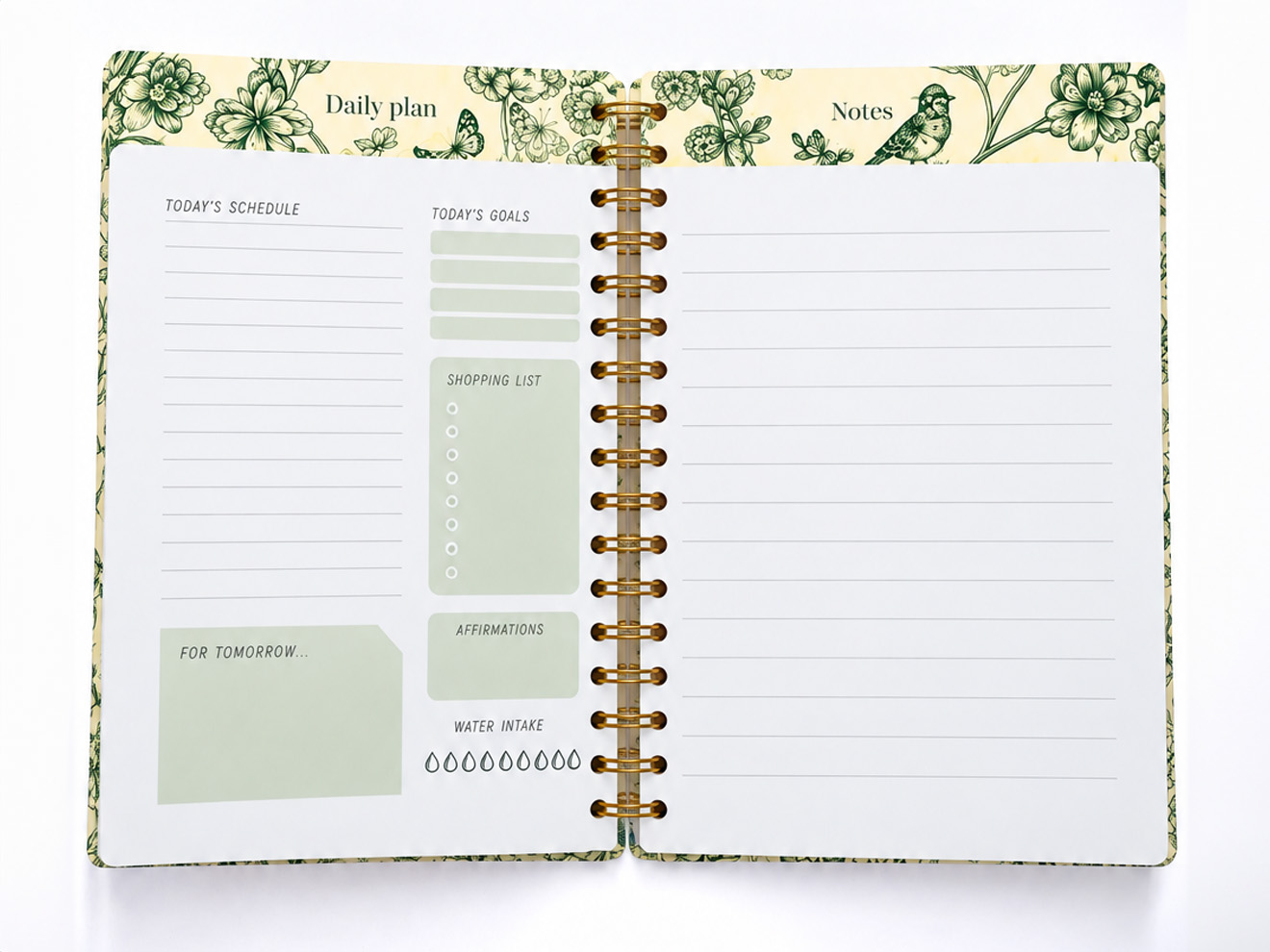 Green Meadow Personalised Hardback Notebook - Ruled, Plain or Planner - Image 9