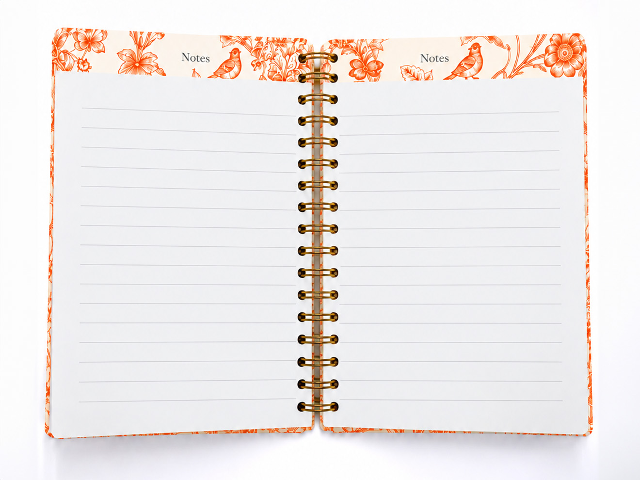 Orange Meadow Personalised Hardback Notebook - Ruled, Plain or Planner - Image 6