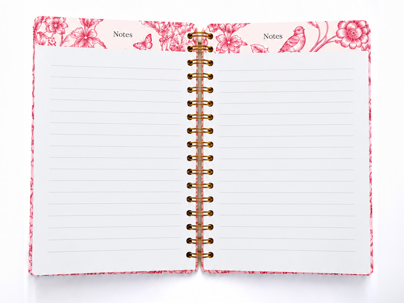 Pink Meadow Personalised Hardback Notebook - Ruled, Plain or Planner - Image 7