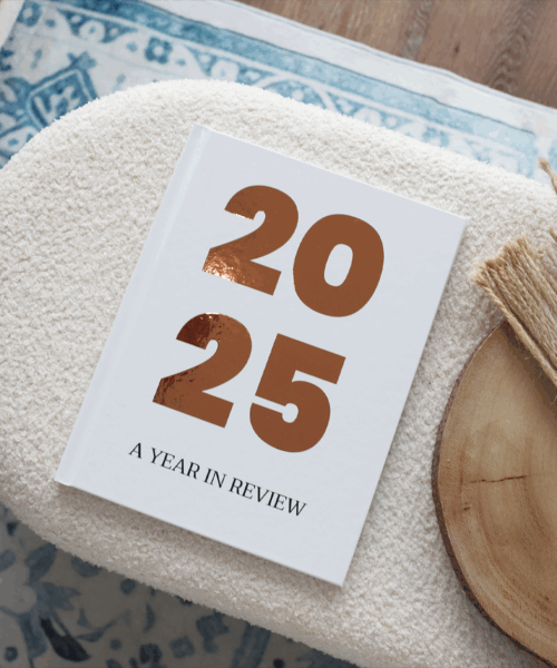 A Year In Review Foil Hardcover Coffee Table PhotoBook