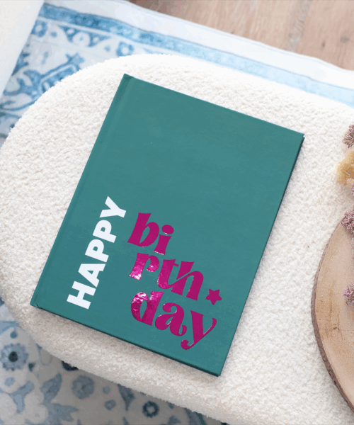Hapy Birthday Foil Hardcover Coffee Table PhotoBook