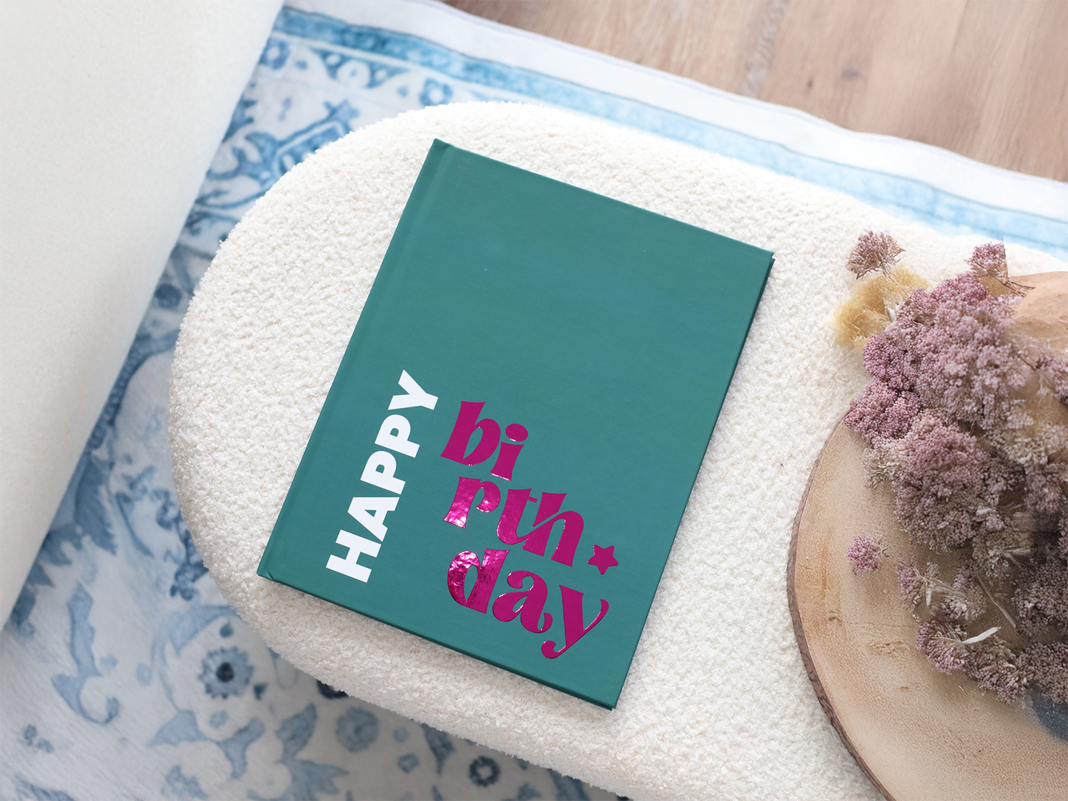 Hapy Birthday Foil Hardcover Coffee Table PhotoBook