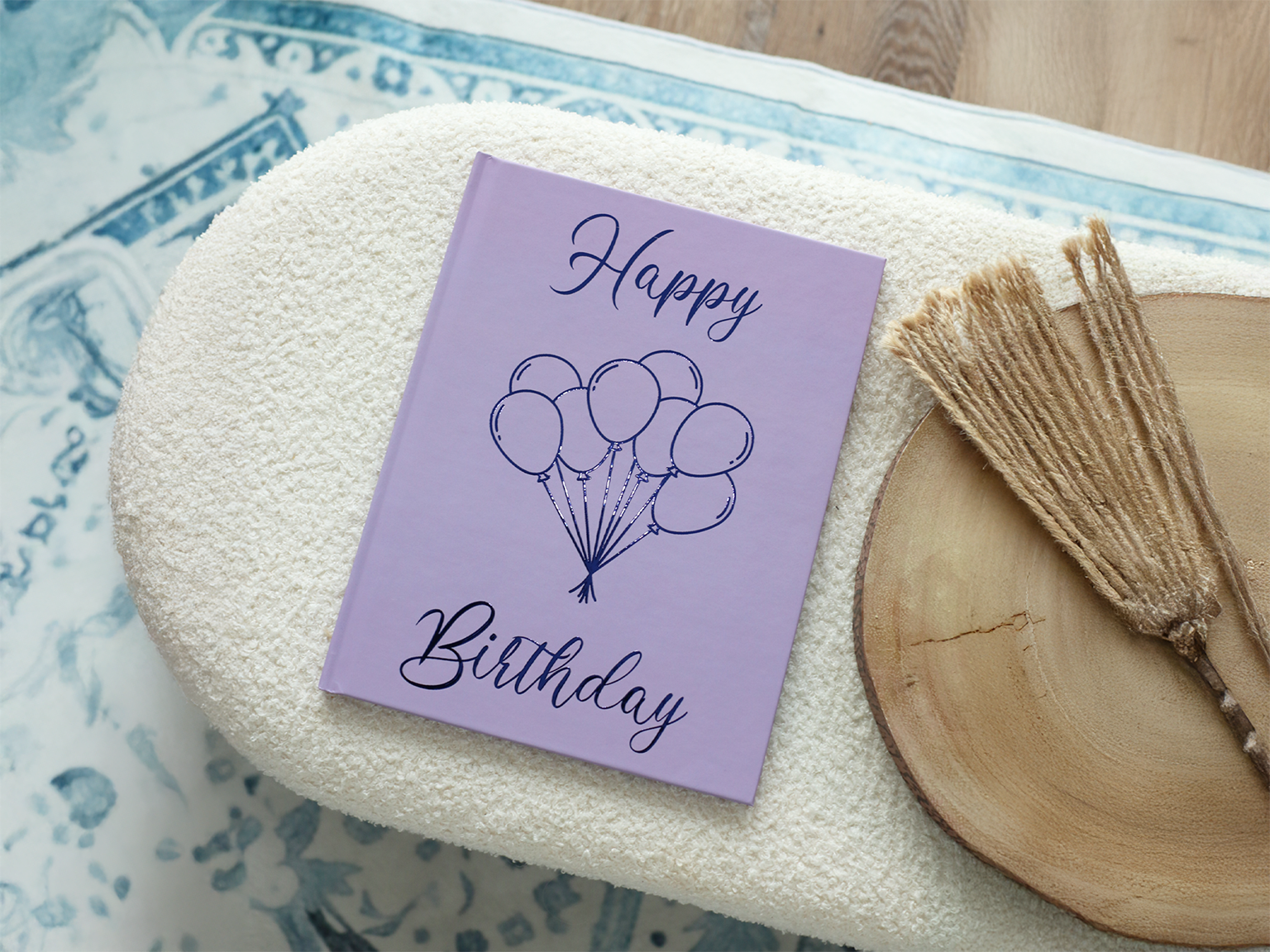 Birthday Balloons Foil Hardcover Coffee Table PhotoBook