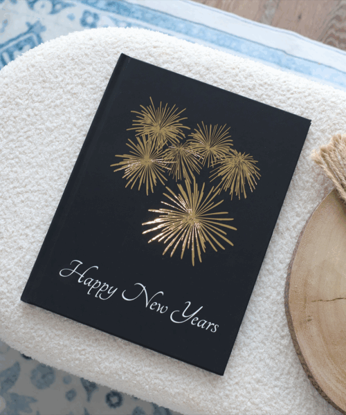 Happy New Years Foil Hardcover Coffee Table PhotoBook