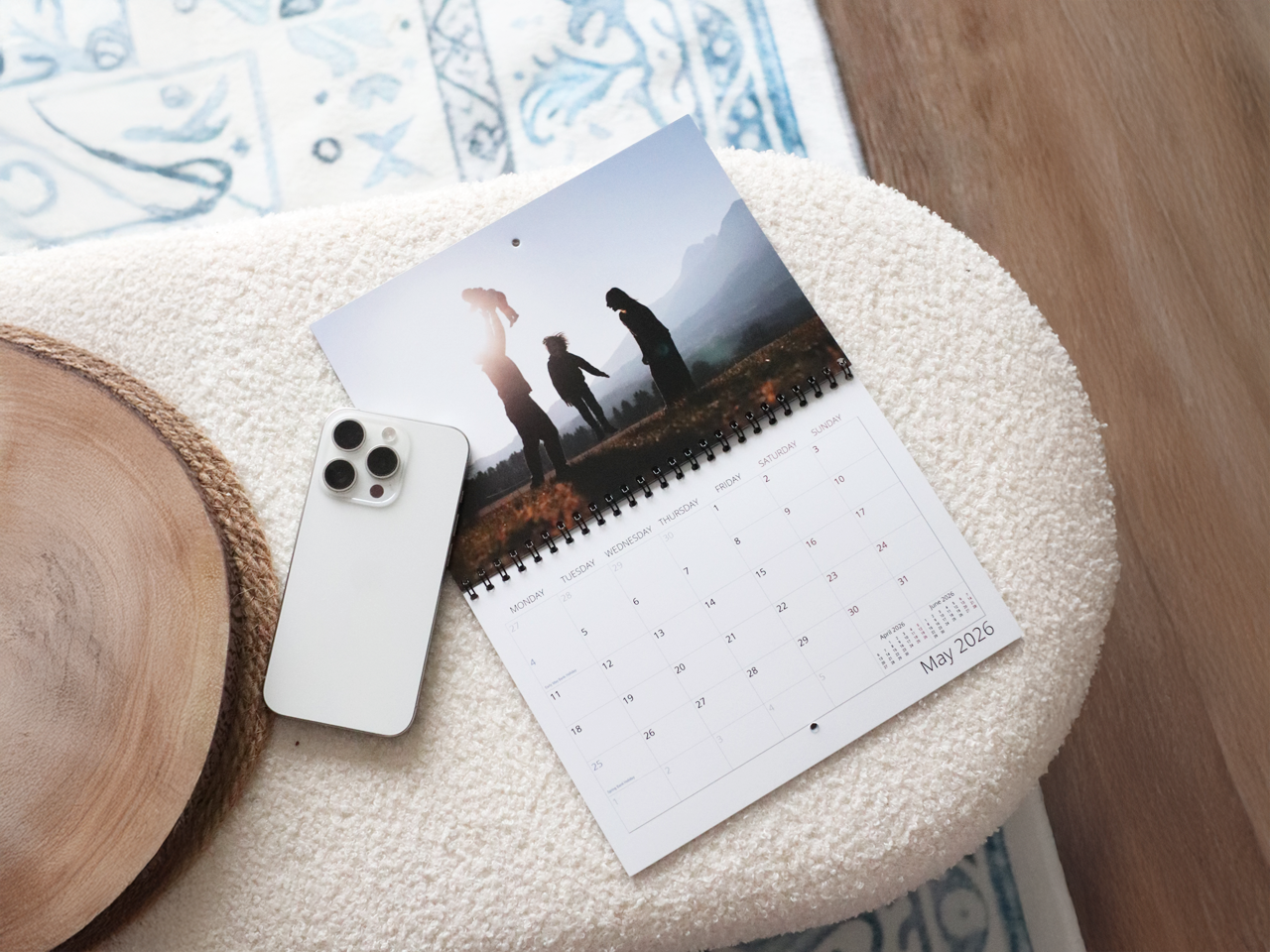 A5 Personalised Landscape Wall Calendar