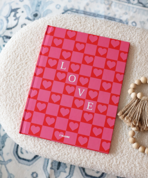 Alternative view of Heart Checkered Hardcover Coffee Table Book