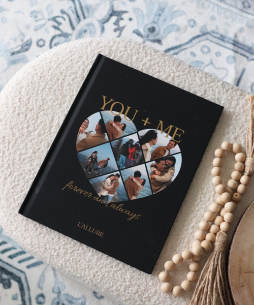 Alternative view of You + Me Foil Hardcover Coffee Table Photobook