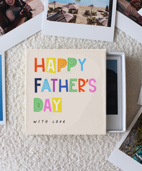 Happy Father's Day Photo Prints Box