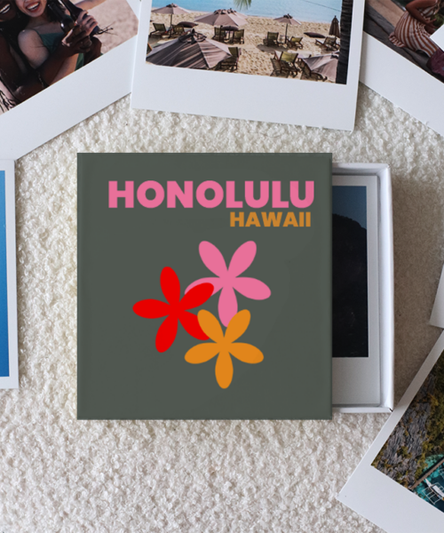 Hawaii Honolulu Photo Prints Box