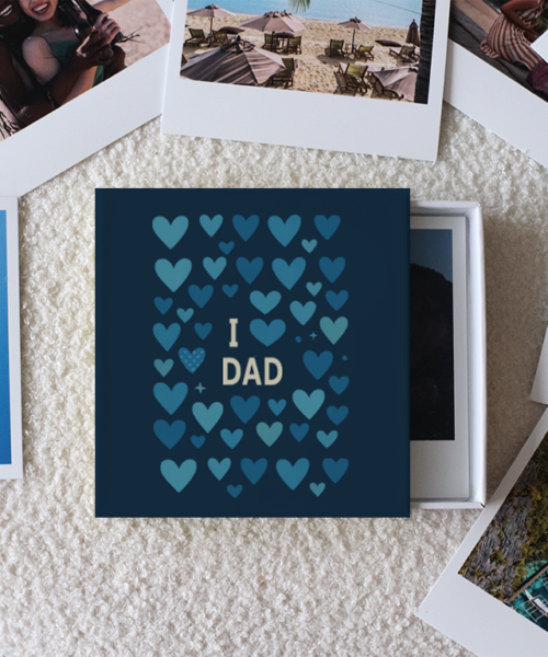 I Love Dad Photo Prints Box