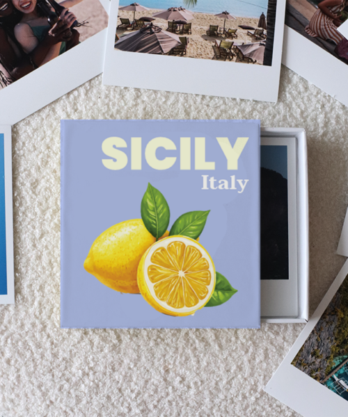 Sicily Lemon Photo Prints Box