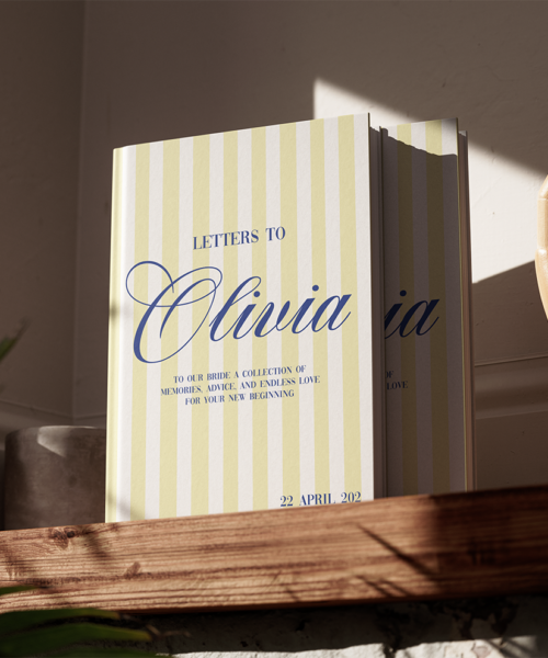 Letters To The Bride Yellow Photobook