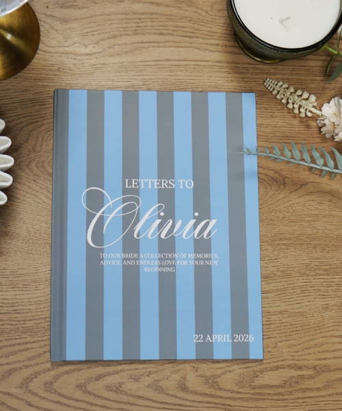 Letters To The Bride Striped Photobook