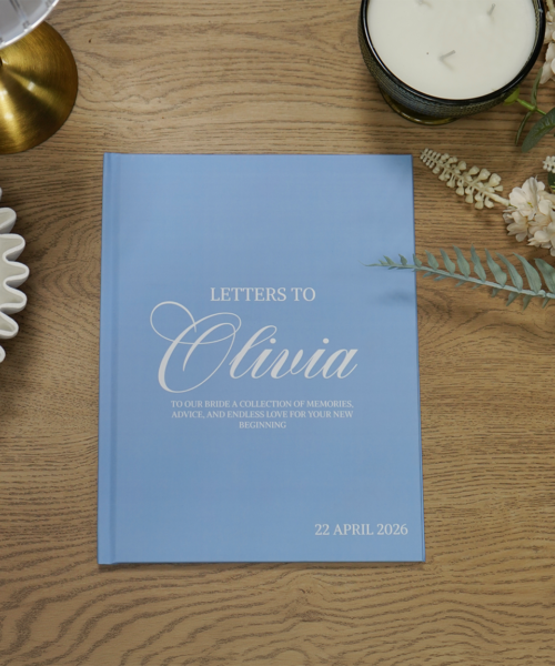 Letters To The Bride Blue Photobook