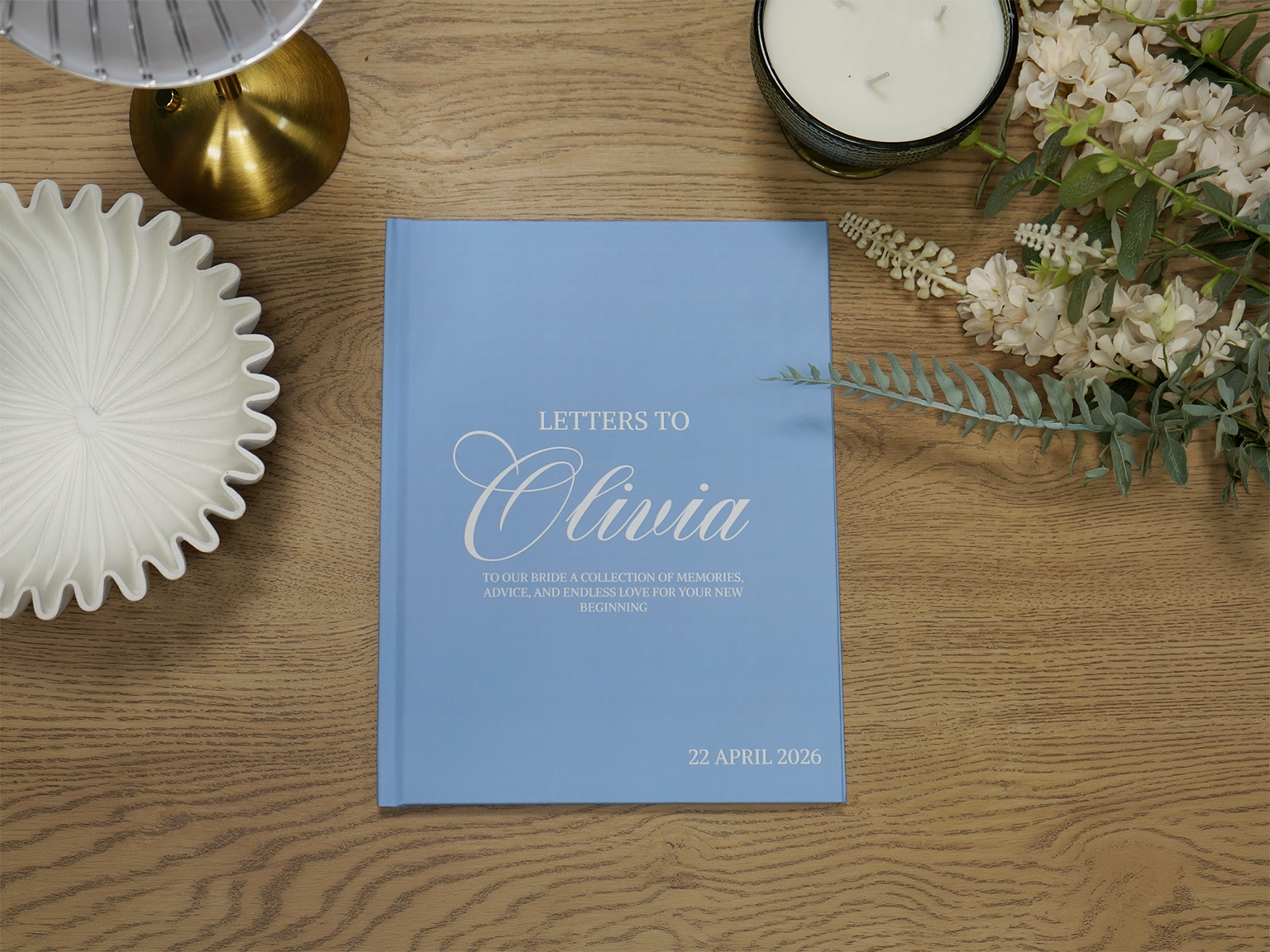 Letters To The Bride Blue Photobook
