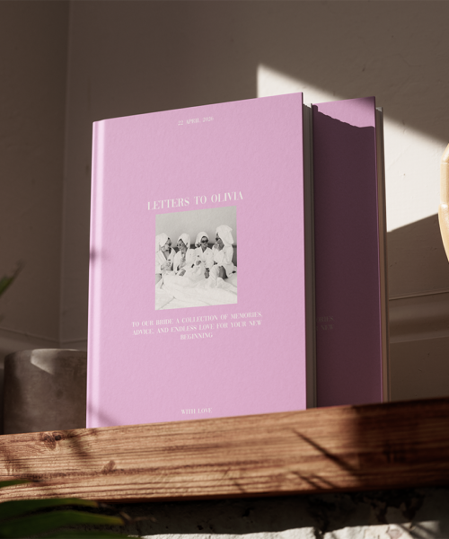 Letters To The Bride Pink Photobook