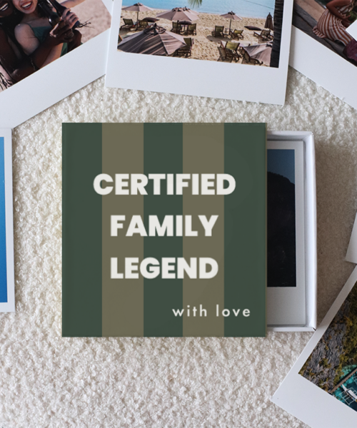 Certified Family Legend Photo Prints Box