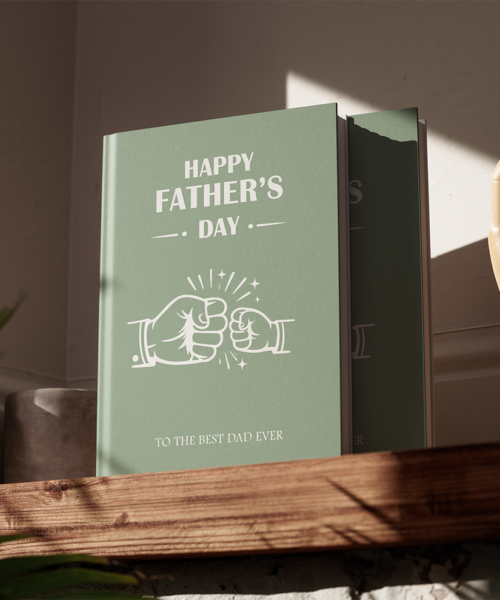 Father’s Day Green Hardcover Photobook