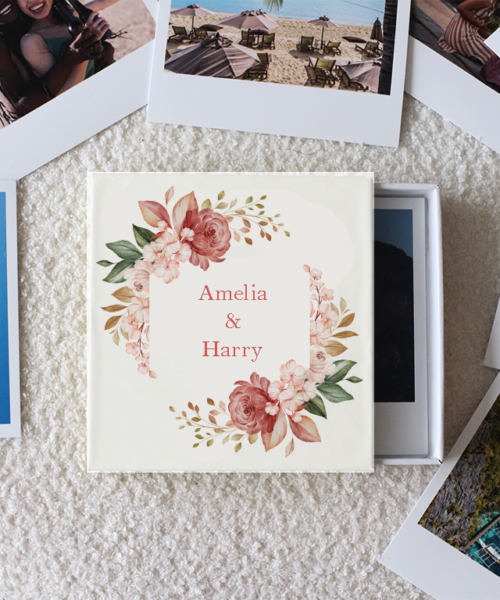 Wedding Flower Photo Prints Box